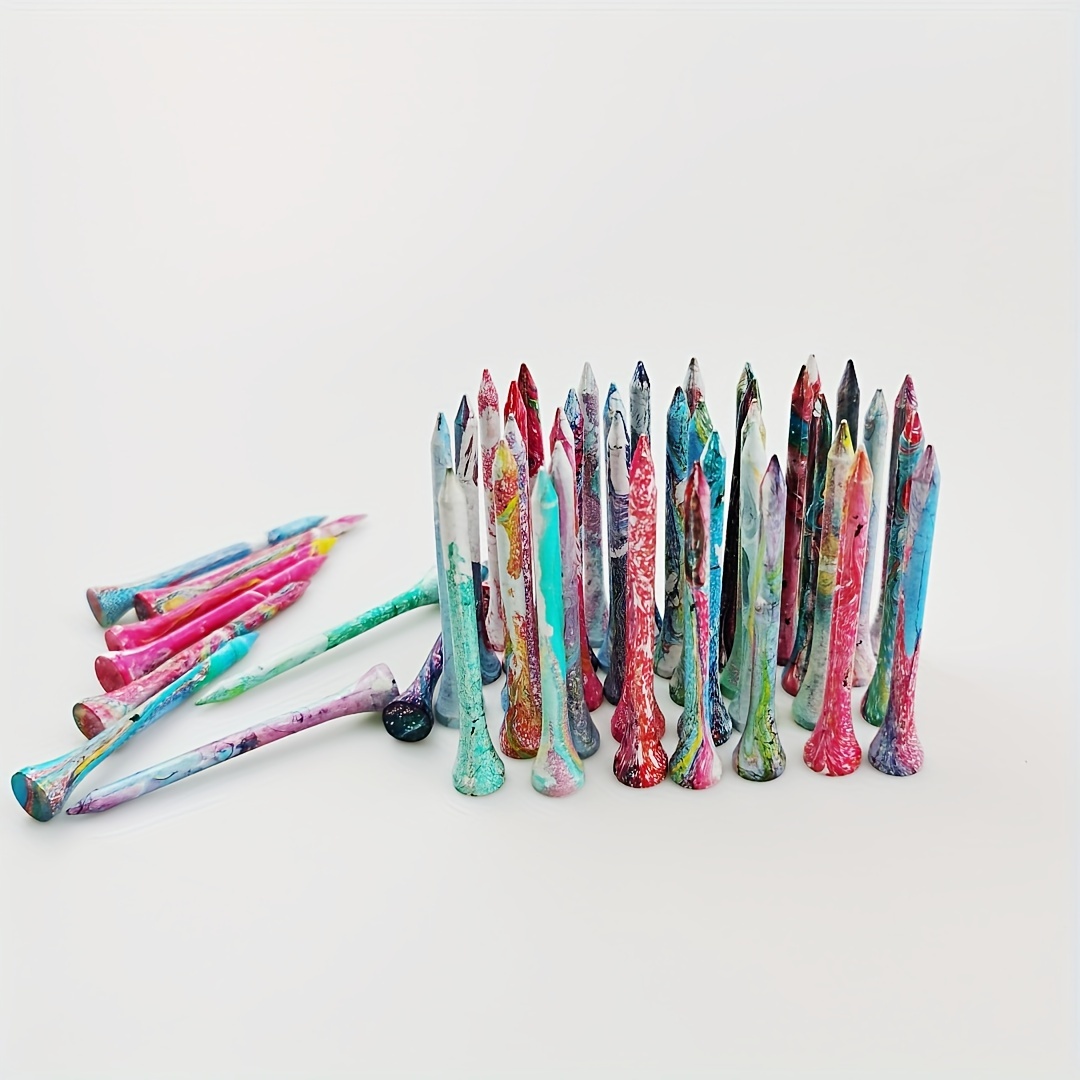 Golf Scorecard Holder - 30Pcs New Golf Tee Dazzling Colorful