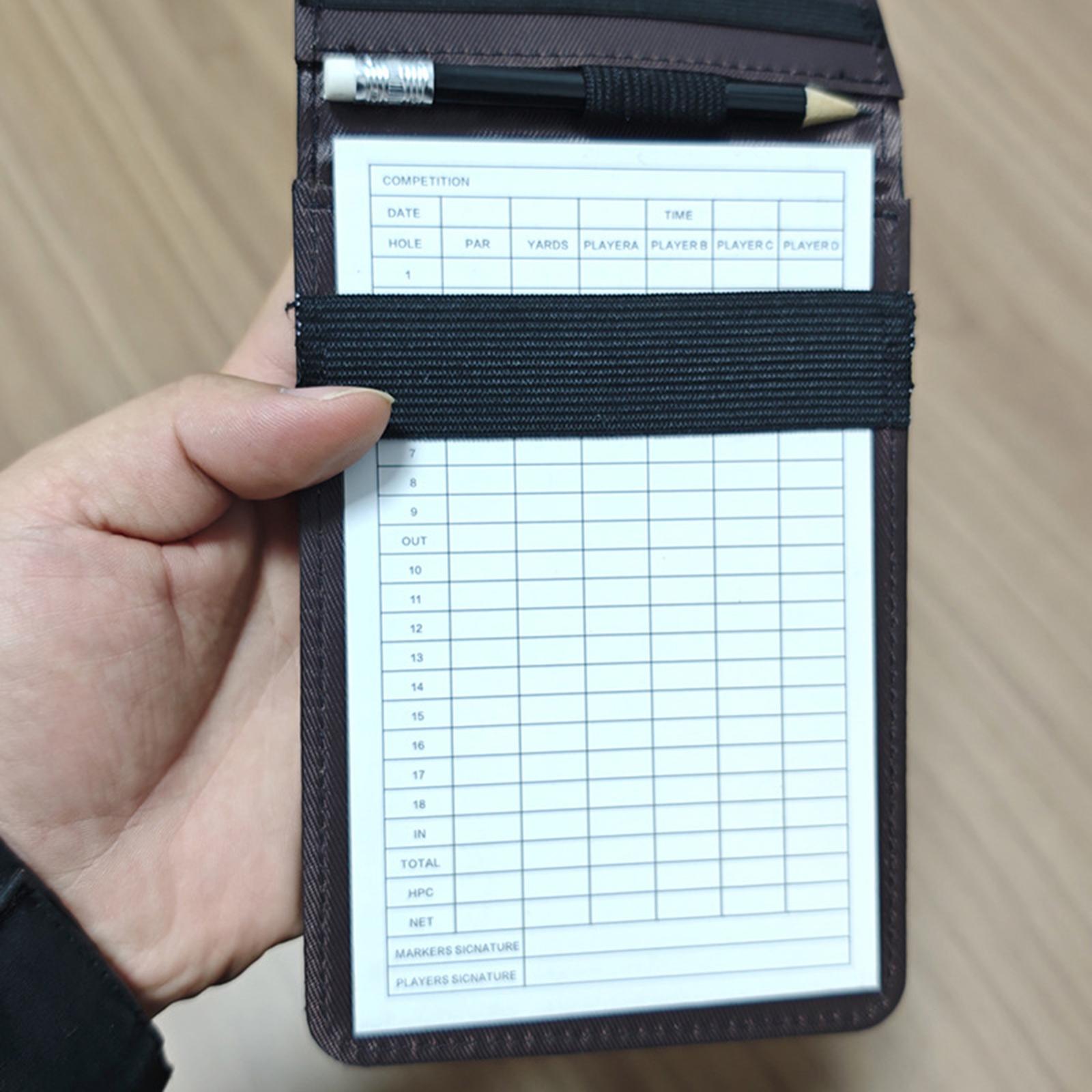 PU Leather Golf Scoring Book R - Golf Scorecard Holder 评论和价格