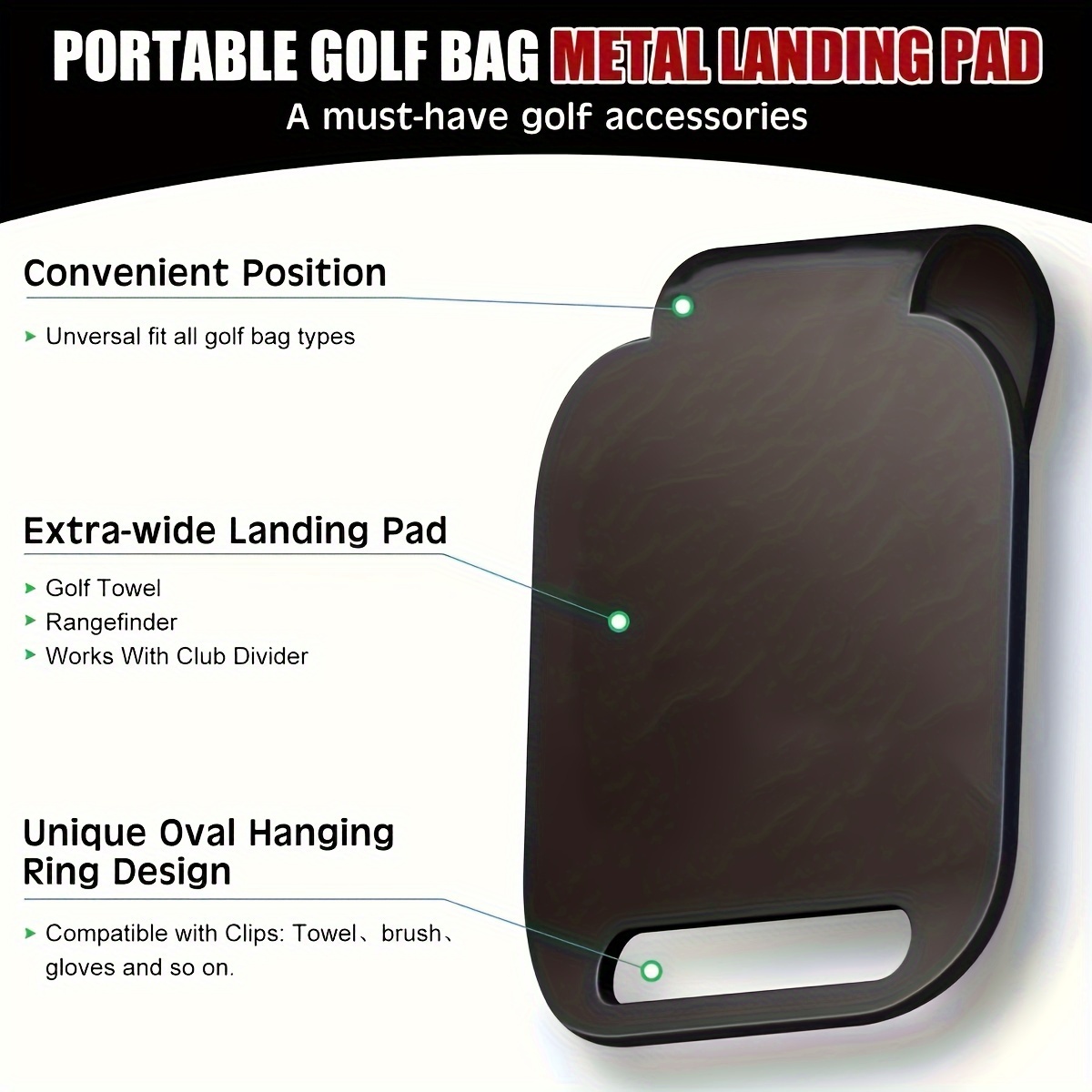 Magnetic Golf Bag Landing Pad（ - Golf Equipment Stores 评论和价格